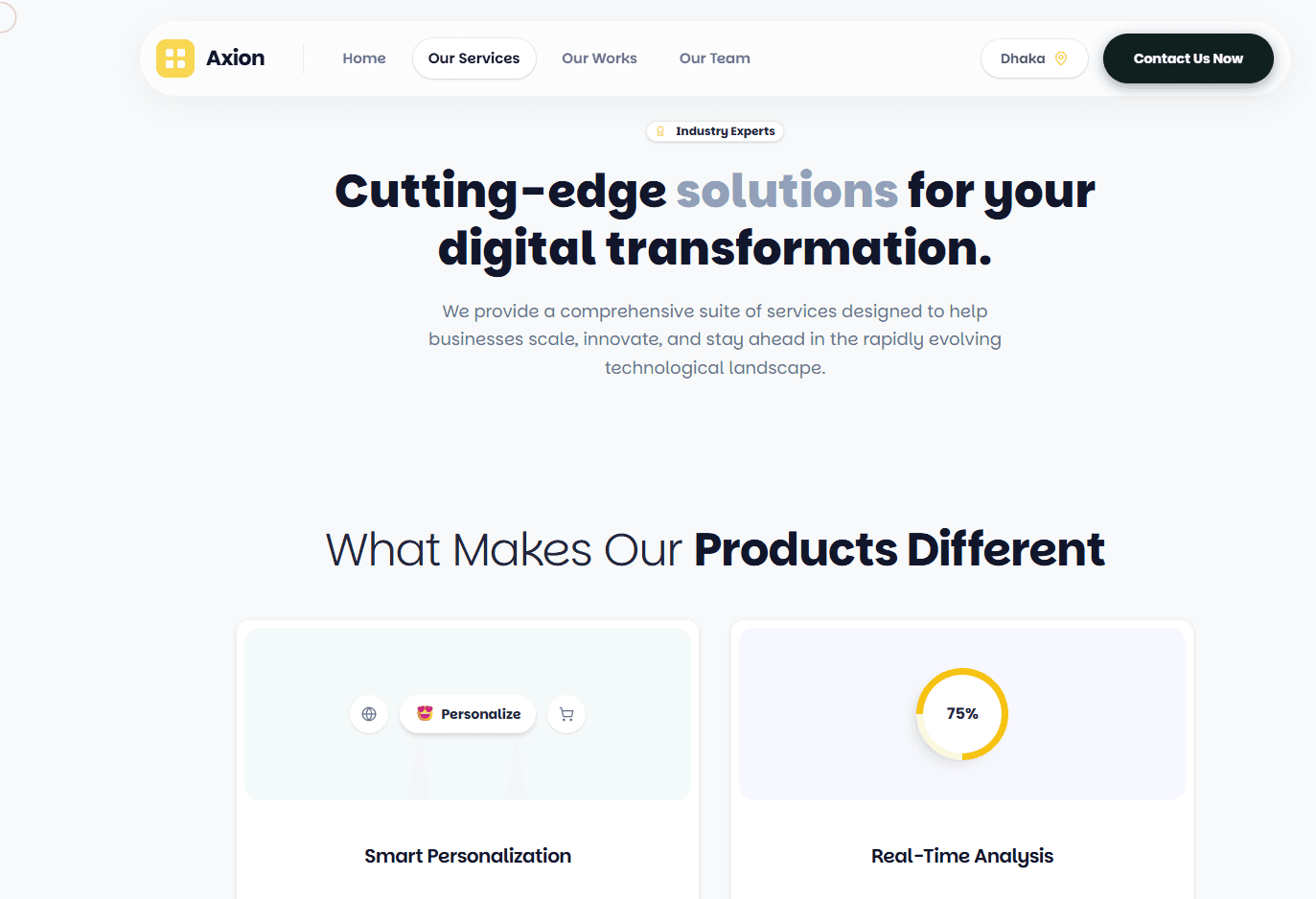 Axion Square Interface